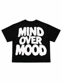 OVER MIND - BOXY OPEN NECK TEE